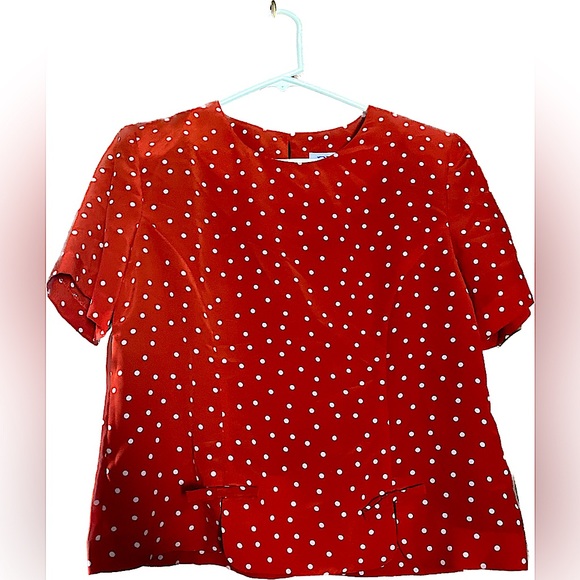 Vintage red polka dot skirt/top matching set - Picture 3 of 5